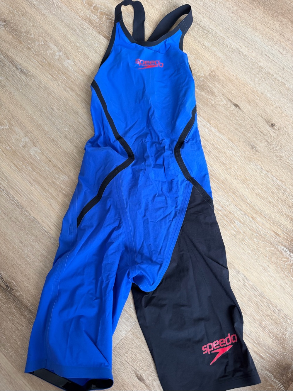 Speedo Royal Blue and Black Tech Racing Kneeskin